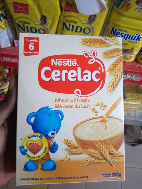 Cerelac blé avec du lait